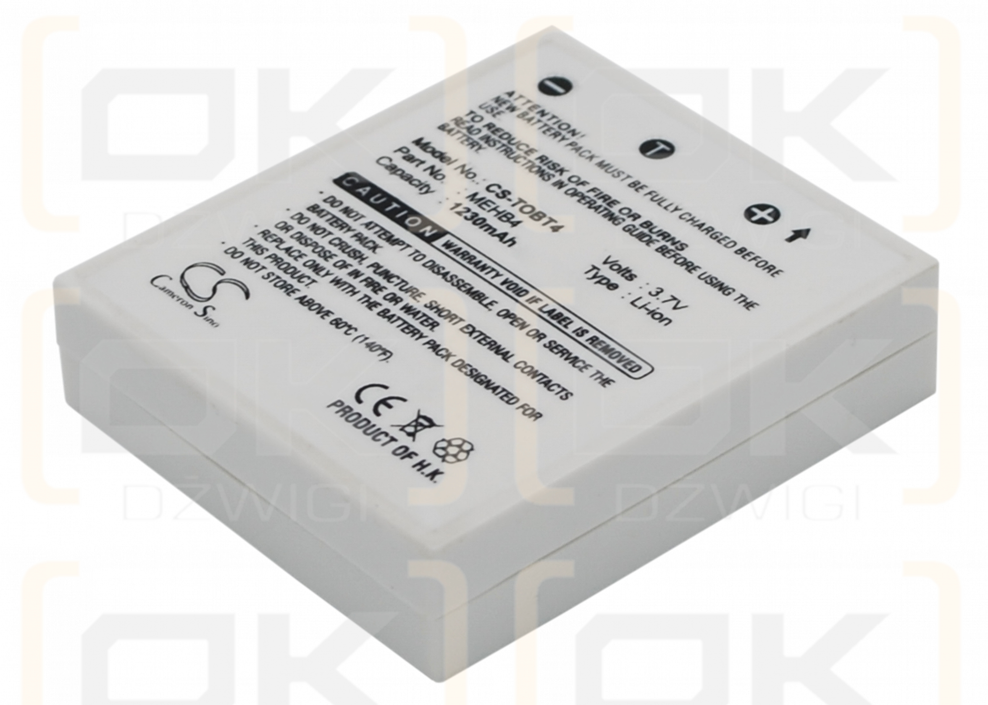 Toshiba gigashot V10 / MEHBT4 1230 mAh Li-ion 3,7 V (Cameron Sino)