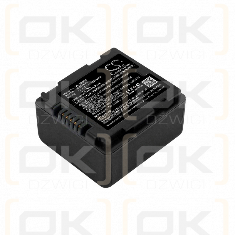 Toshiba Gigashot GSC-A100F / GSC-BT6 1050 mAh Li-ion 7,4 V (Cameron Sino)