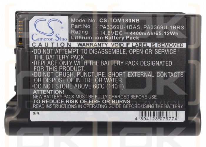 Toshiba Satellite M19 / PA3369U-1BAS 4400 mAh Li-ion 14.8 V (Cameron Sino)