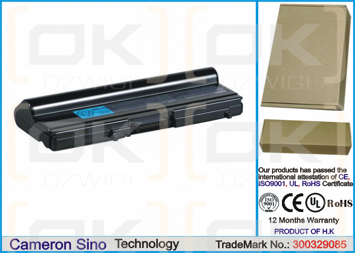 Toshiba Satellite M30-344 / PA3331U-1BAS 8800 mAh Li-ion 10.8 V (Cameron Sino)