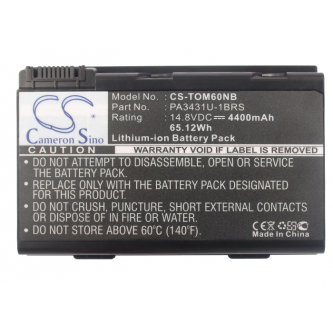 Toshiba Satellite M65 / PA3431U-1BAS 4400 mAh Li-Ion 14,8 V (Cameron Sino)
