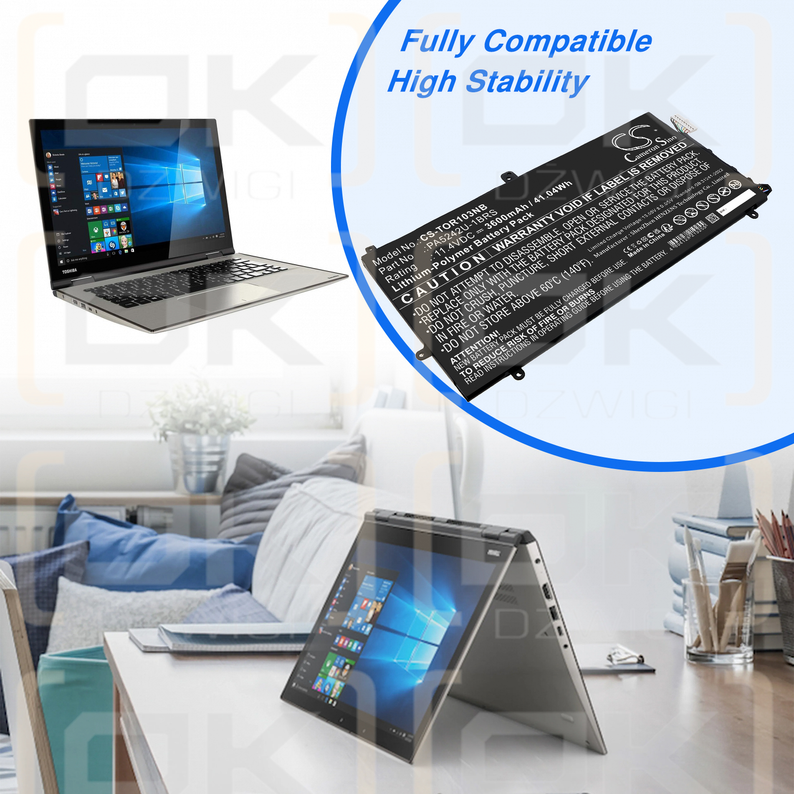 Toshiba Satellite Radius 12 P20W-C-10K / PA5242U-1BRS 3600 мАч литий-полимерный 11,4 В (Cameron Sino)