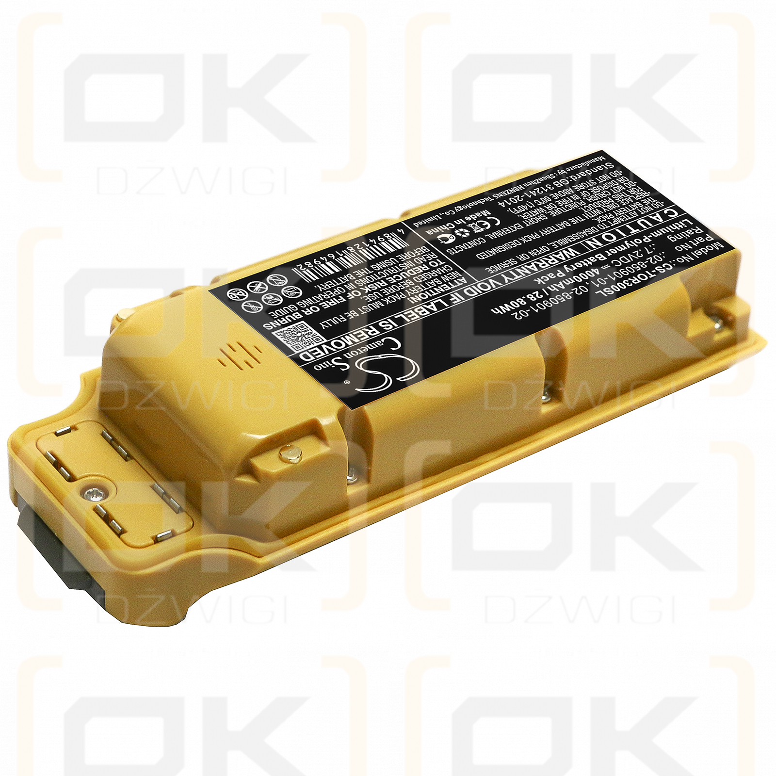 Topcon GR-5 / 02-850901-01 4000mAh Li-Polymer 7.2V (Cameron Sino)