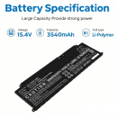 Replacement Battery for Toshiba Tecra A50-J-12U / PS0104UA1BRS 3540 mAh Li-ion 15.4 V (Cameron Sino)