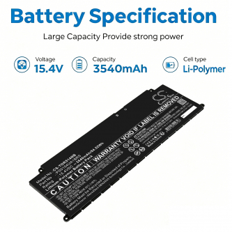 Replacement Battery for Toshiba Tecra A50-J-12U / PS0104UA1BRS 3540 mAh Li-ion 15.4 V (Cameron Sino)