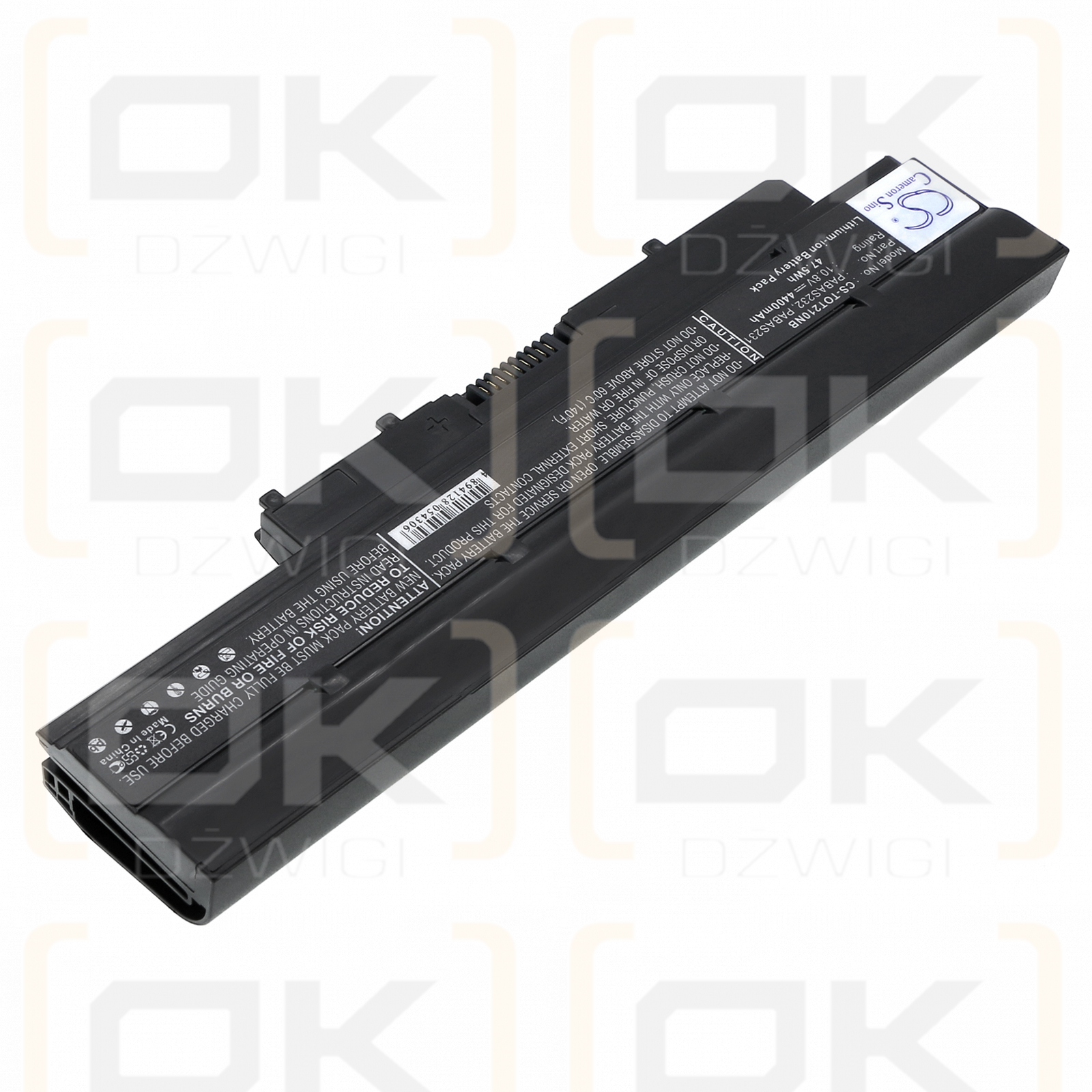 Toshiba Mini NB550D/00K / PABAS232 4400 mAh Li-Ion 10,8 V (Cameron Sino)