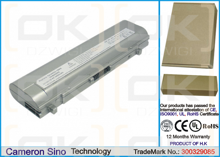 Toshiba Libretto U105 / PA3442U-1BRS 3400 mAh Li-Ion 10,8 V (Cameron Sino)
