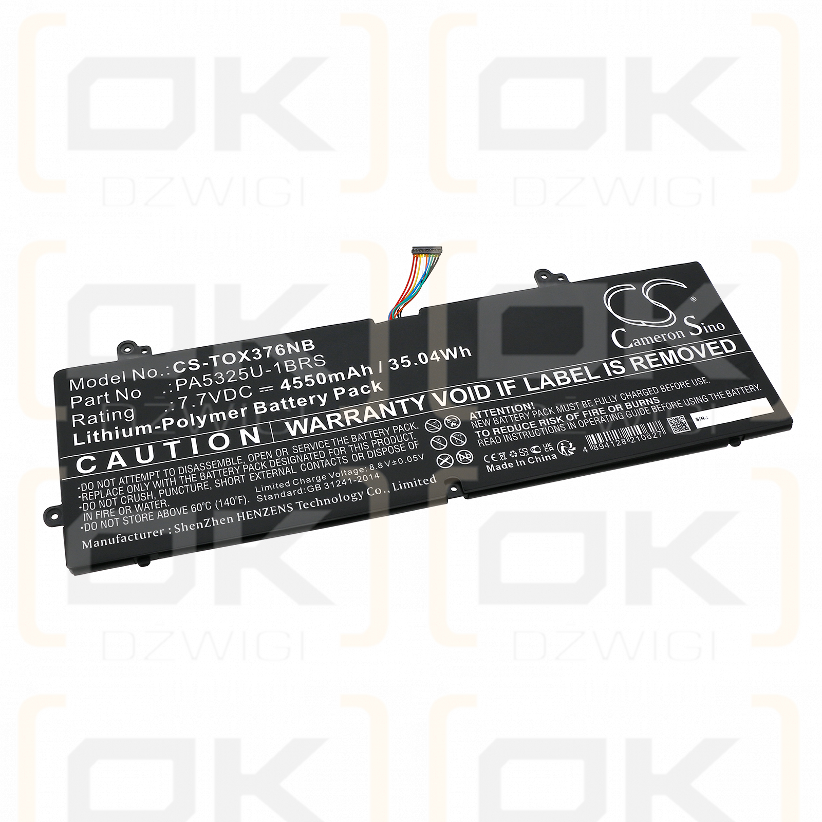 Toshiba Portege x30-T-E / PA5325U-1BRS 4550mAh Li-Polymer 7.7V (Cameron Sino)