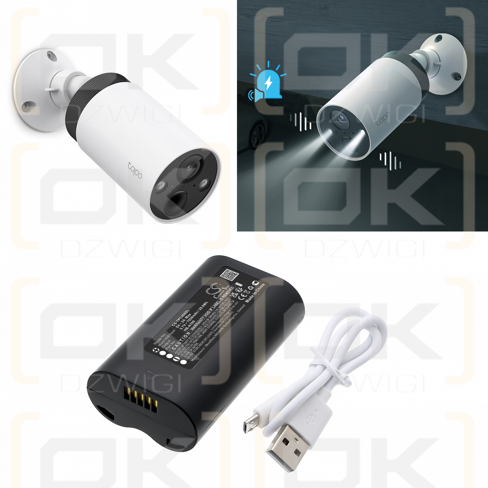 TP-Link Tapo D230 / HB-A100 7000mAh Li-ion 3.7V (Cameron Sino)