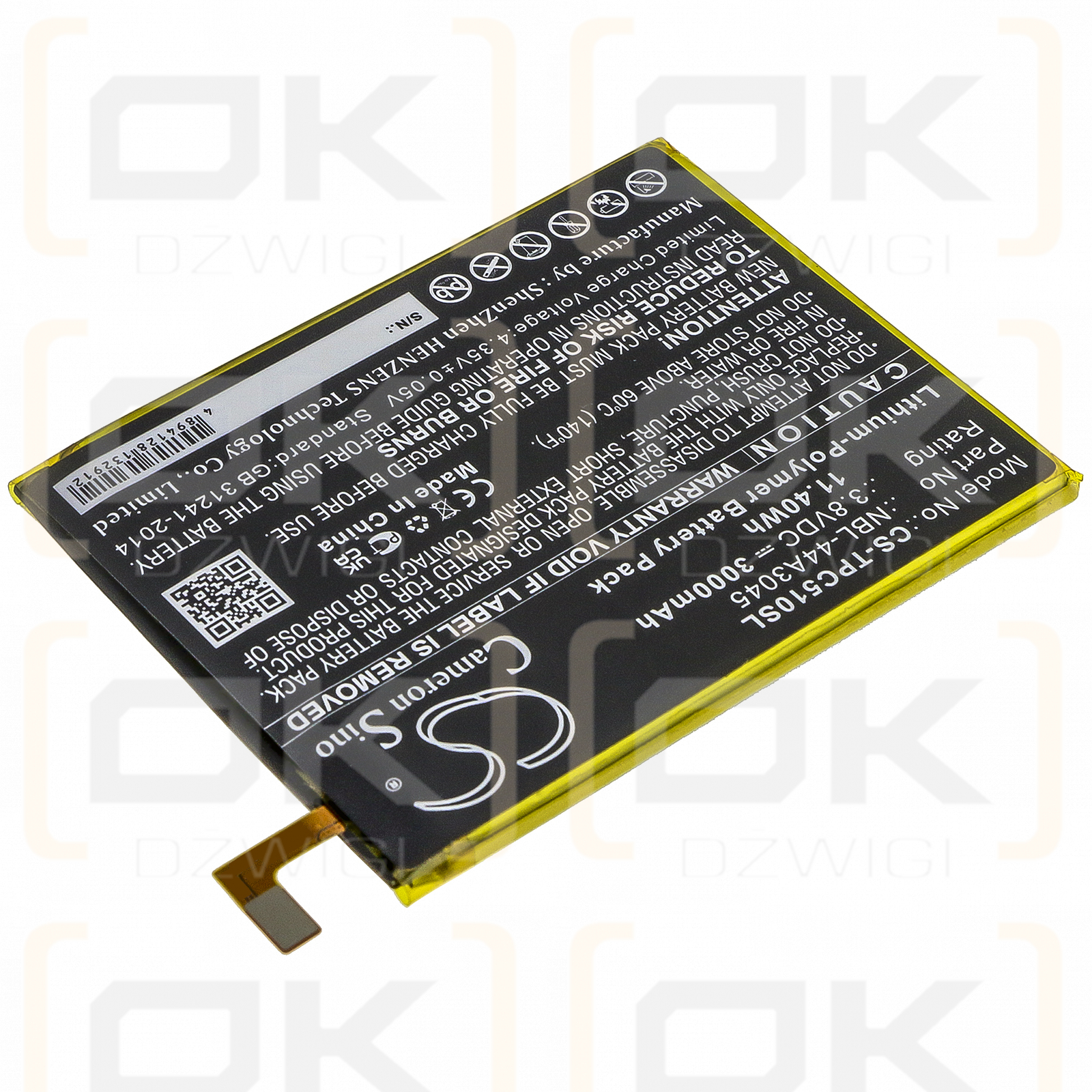 TP-Link C5 Max / NBL-44A3045 3000 mAh Li-Polymer 3,8 V (Cameron Sino)