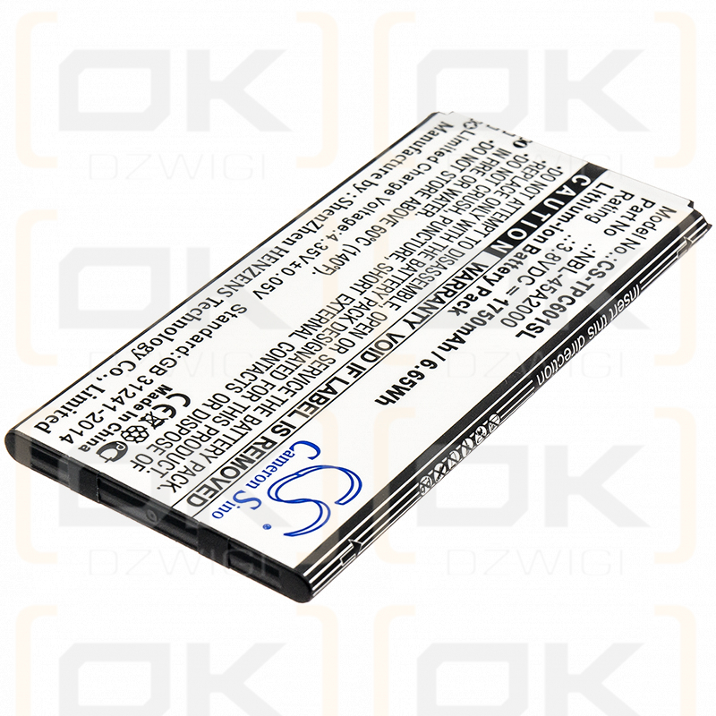 TP-Link TP601A / NBL-45A2000 1750 mAh Li-Ion 3,8 V (Cameron Sino)