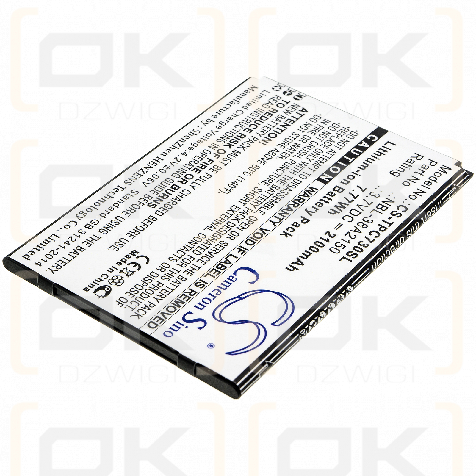 TP-Link TP7041A / NBL-38A2150 2100 mAh Li-Ion 3,7 V (Cameron Sino)