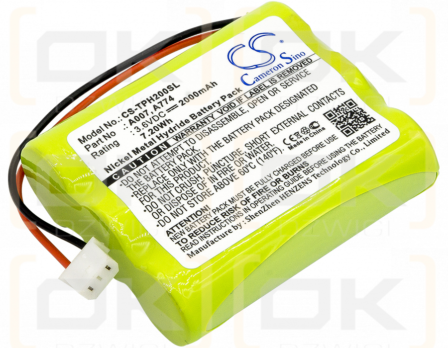 TPI 717R / A007 2000mAh Ni-MH 3.6V (Cameron Sino)