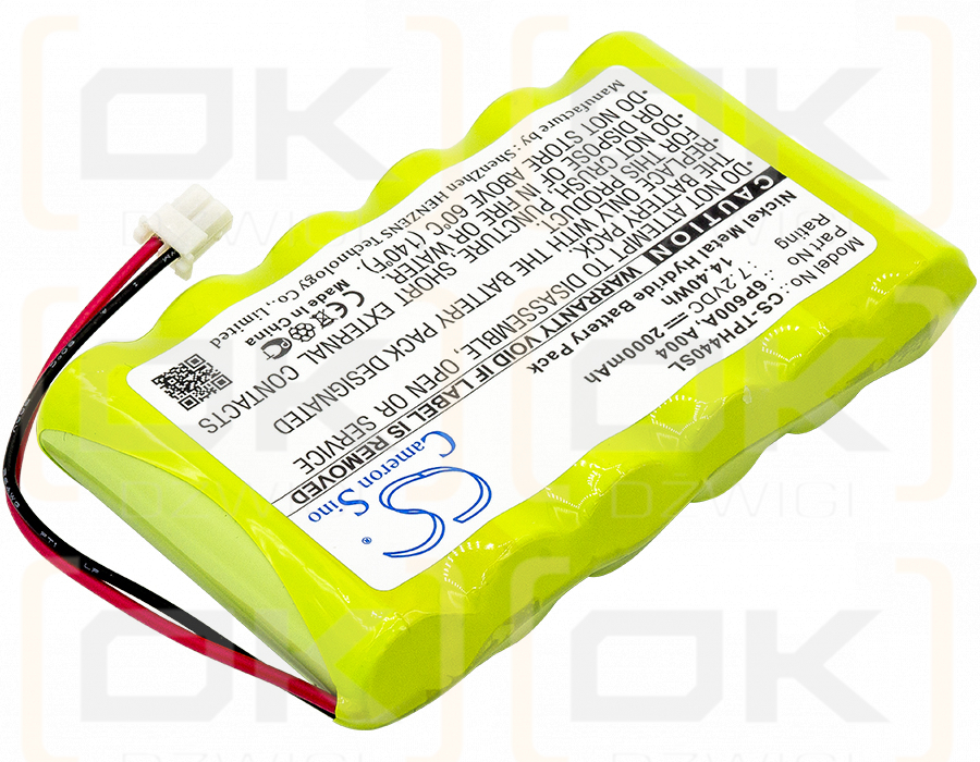 Osciloscopios de un solo canal TPI 440 de 1 MHz / A004 2000 mAh Ni-MH 7,2 V (Cameron Sino)