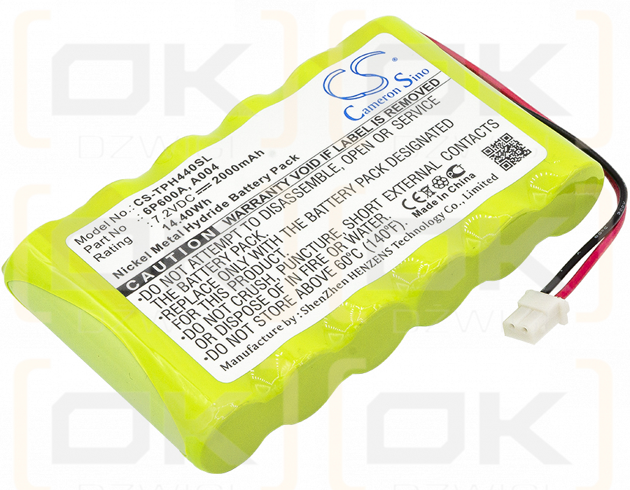 Osciloscopios de un solo canal TPI 440 de 1 MHz / A004 2000 mAh Ni-MH 7,2 V (Cameron Sino)