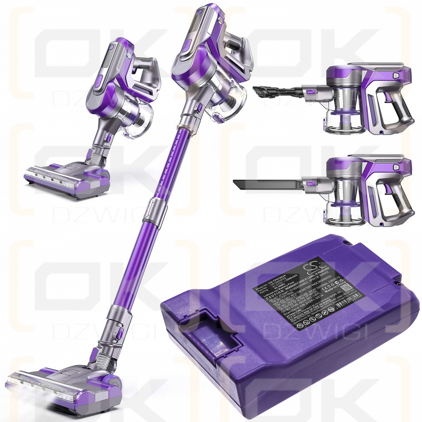 Hosome TPH07 / UR18650F6S 2500 mAh Li-ion 22,2 V (Cameron Sino)