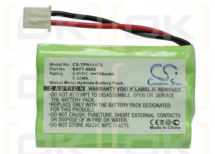 Telematrix 9621P / BATT-9600 700mAh Ni-MH 3.6V (Cameron Sino)