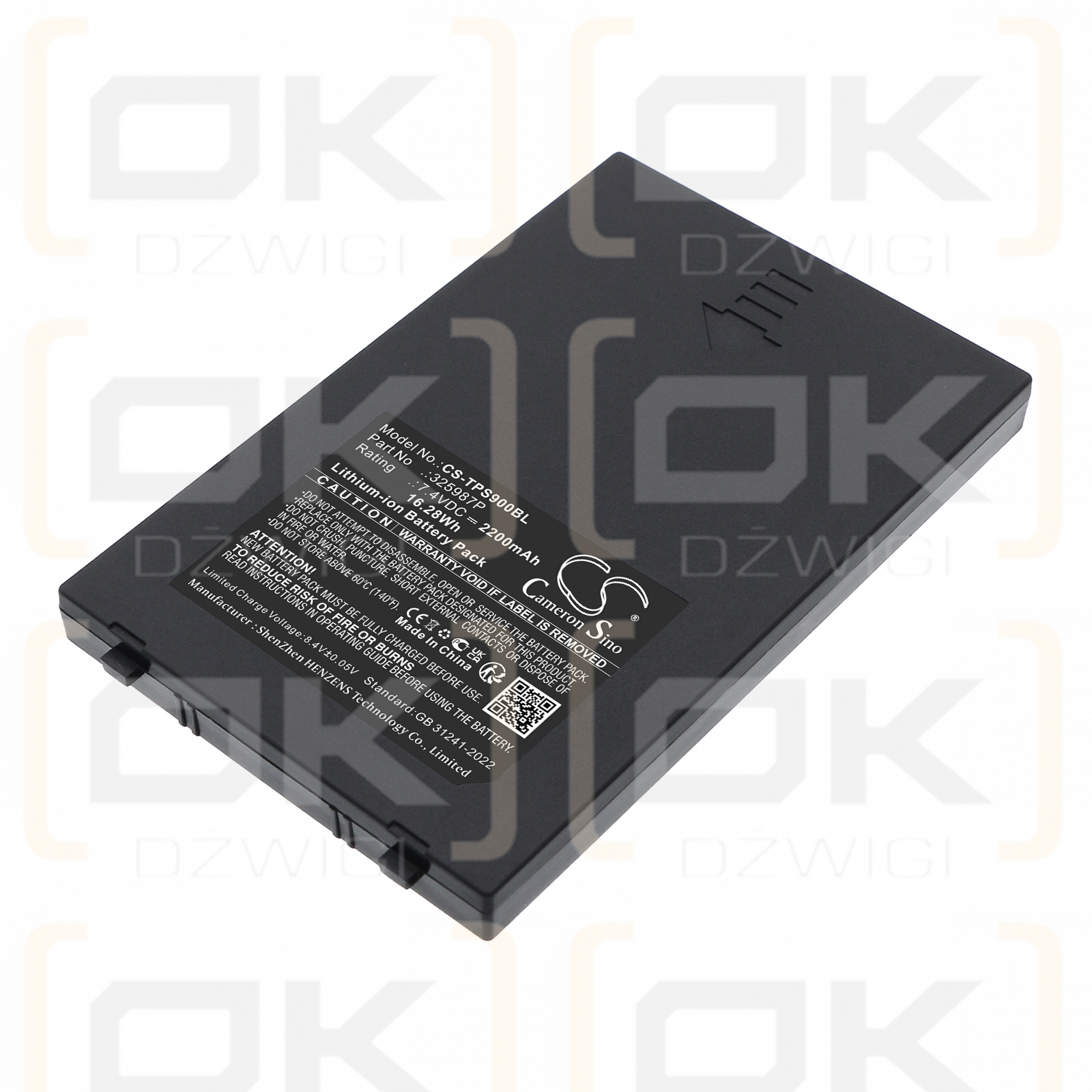Telpo TPS900 / 325987P 2200 mAh Li-Ion 7,4 V (Cameron Sino)