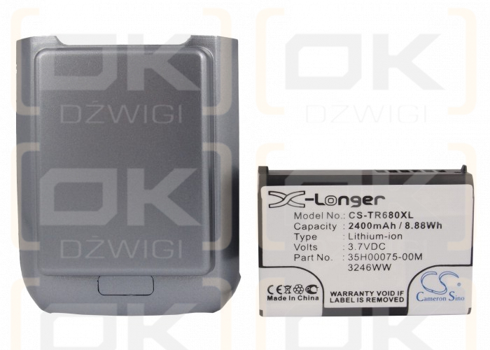 Сменный аккумулятор для Palm Treo 750v / 157-10051-00 2400 мАч Li-ion 3,7 В (Cameron Sino)