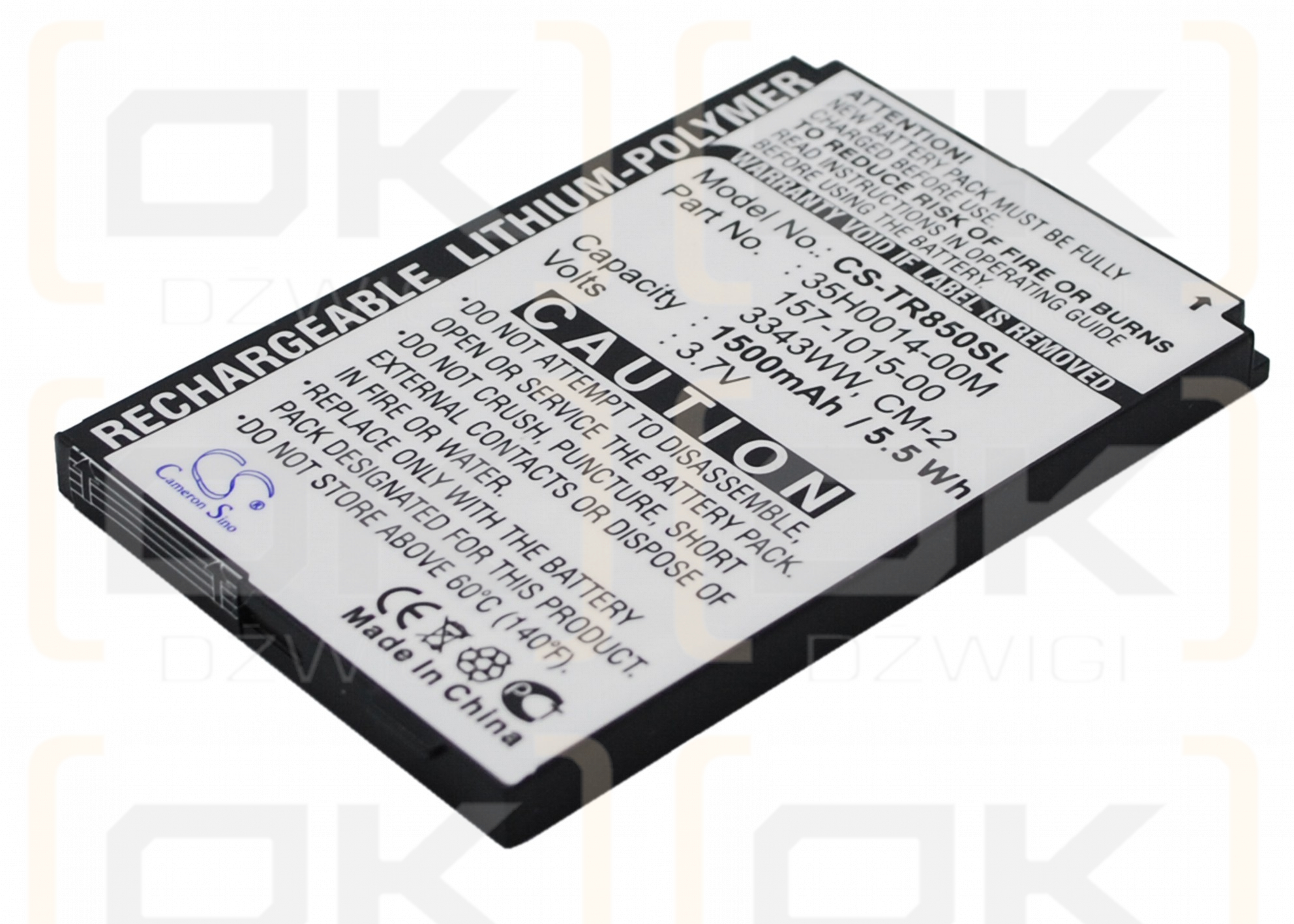 Сменный аккумулятор для Palm Monk / 3343WW 1500 мАч Li-Polymer 3,7 В (Cameron Sino)