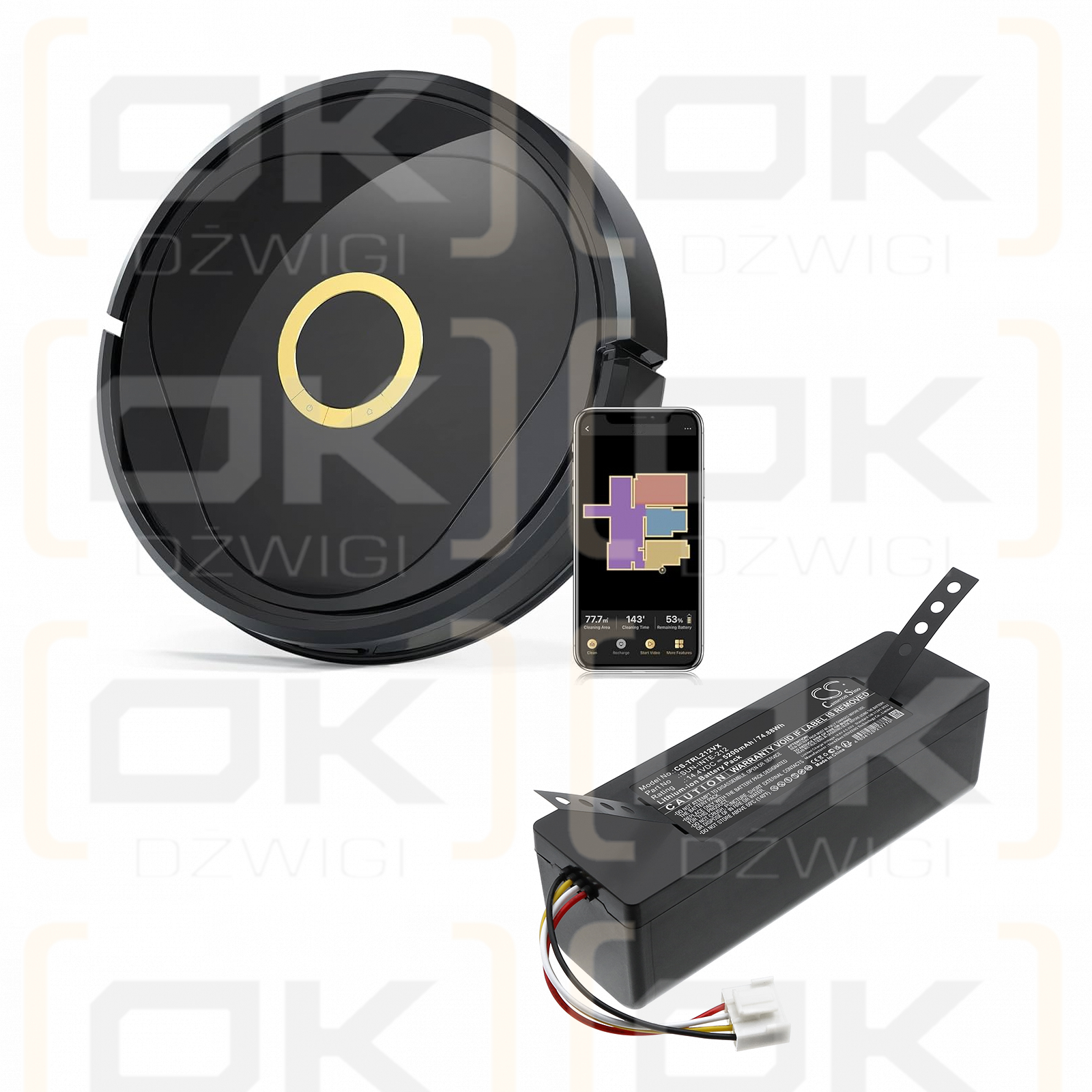 Trifo Lucy / SUN-INTE-212 5200mAh Li-ion 14.4V (Cameron Sino)