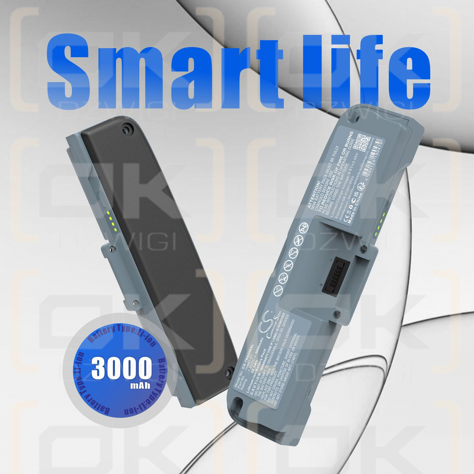 Trimble YAN II / 10854-01 3000 mAh Li-Ionen-Akku, 7,5 V (Cameron Sino)