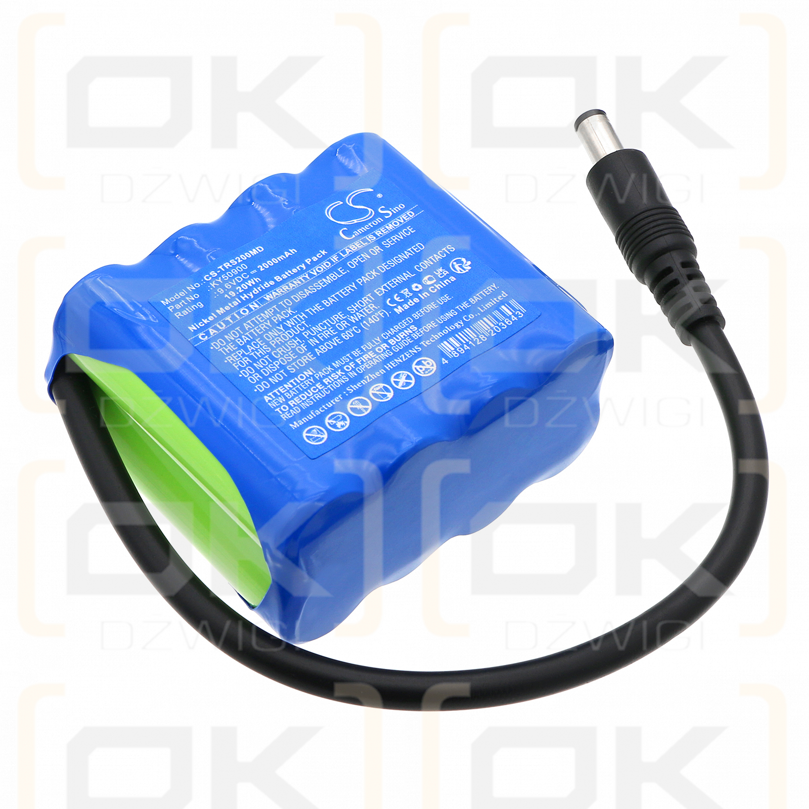 Ventilador Taema Osiris 2 / KY50900 2000mAh Ni-MH 9.6V (Cameron Sino)