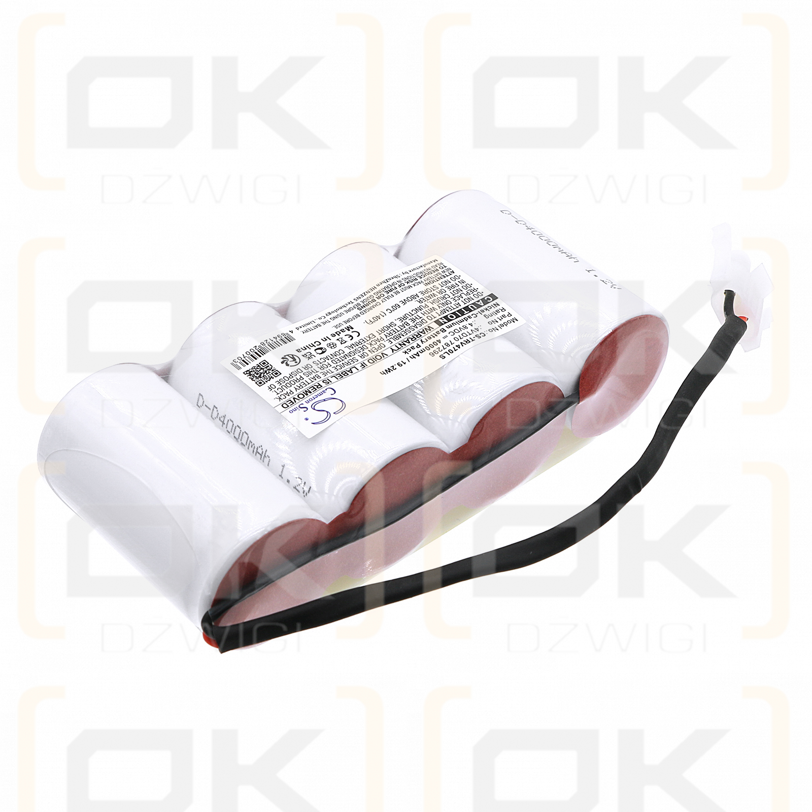 Lite-Plan HRN/4-K / 4VTD70 787296 4000mAh Ni-CD 4.8V (Cameron Sino)