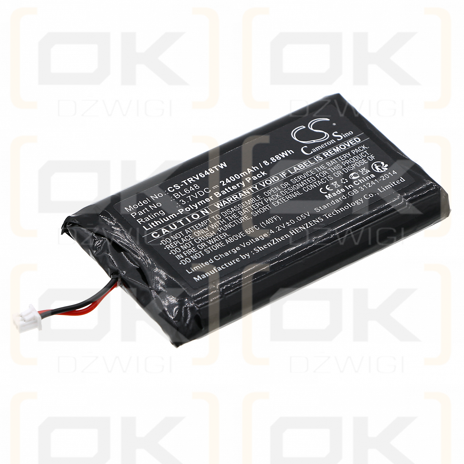 Retevis RB648 / BL48 2400 mAh Li-Polymer 3,7 V (Cameron Sino)