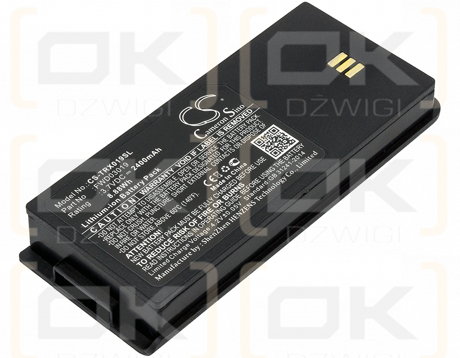 Thuraya XT / FWD03019 2400 mAh Li-Ion 3,7 V (Cameron Sino)