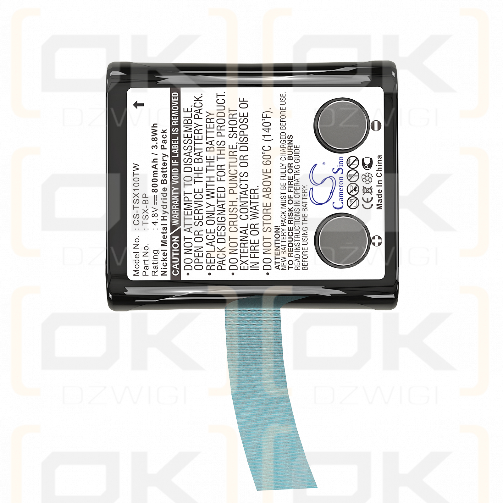 TriSquare TSX300 / TSX-BP 800 мАч Ni-MH 4,8 В (Cameron Sino)