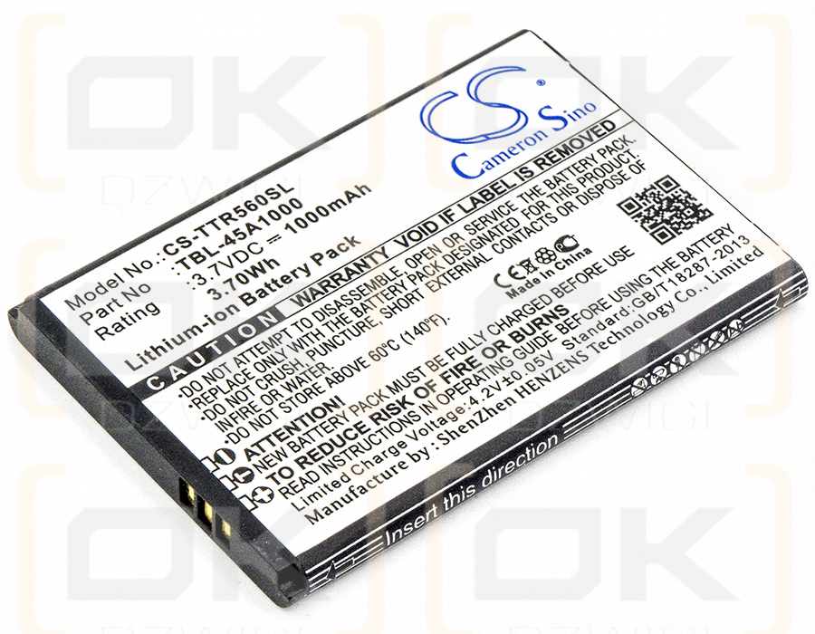 TP-Link TL-5600 / TBL-45A1000 1000mAh Li-ion 3.7V (Cameron Sino)