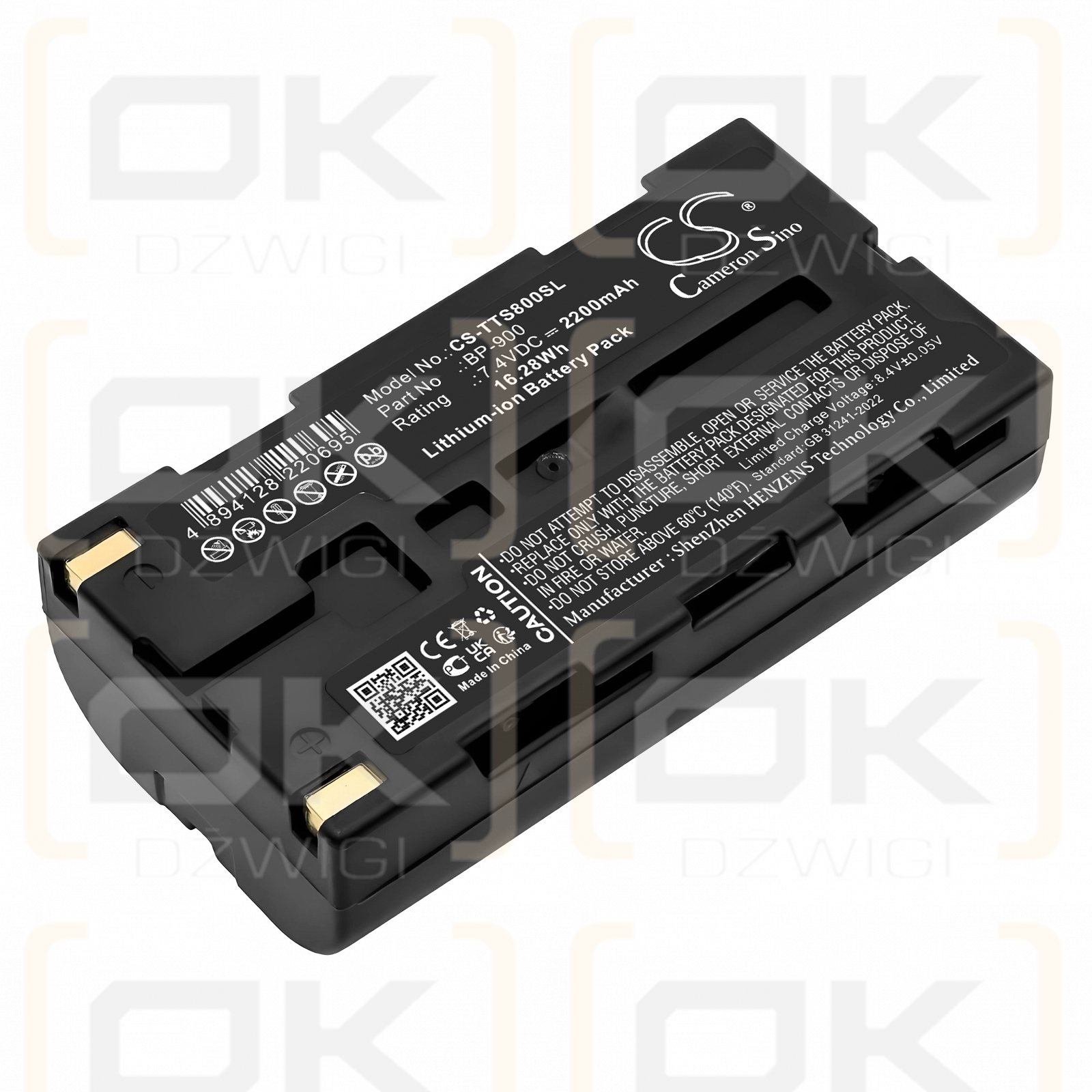 TOA TS-922 / BP-900 2200mAh Li-ion 7.4V (Cameron Sino)