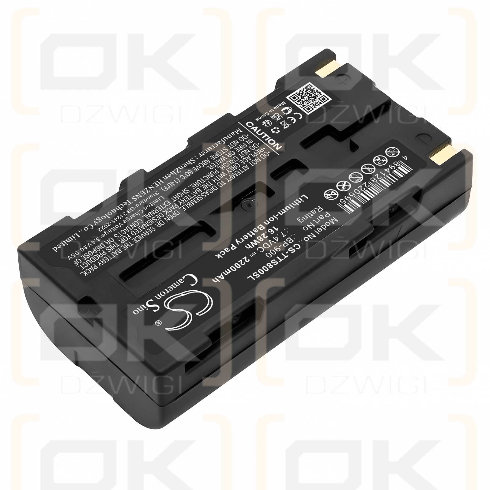 TOA TS-922 / BP-900 2200mAh Li-ion 7.4V (Cameron Sino)