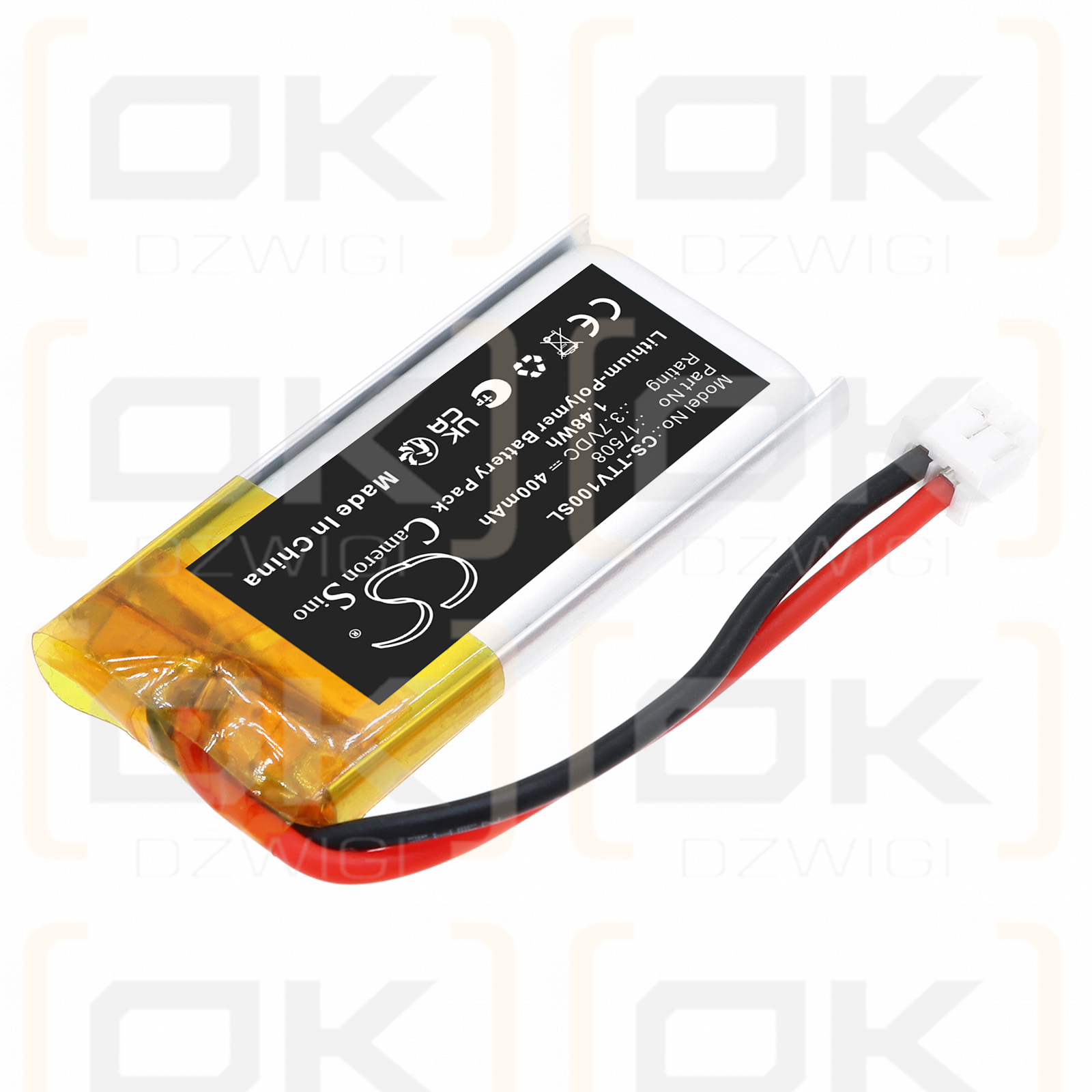 Tristartester V3/17508 400 mAh Li-Polímero 3,7 V (Cameron Sino)