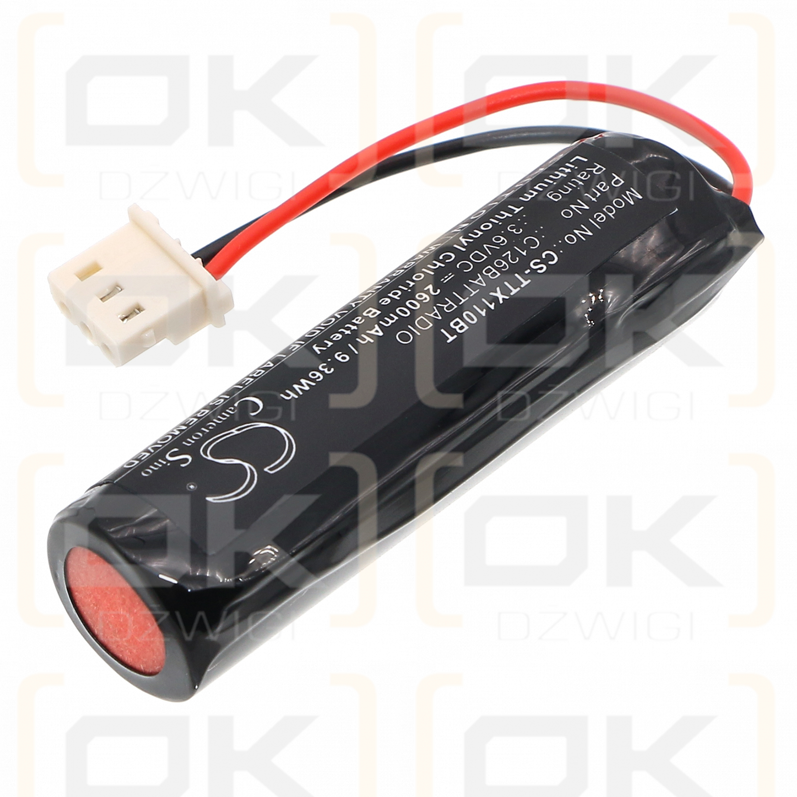 Technoalarm TX310 / C126BATTRADIO 2600mAh Li-SOCl2 3.6V (Cameron Sino)
