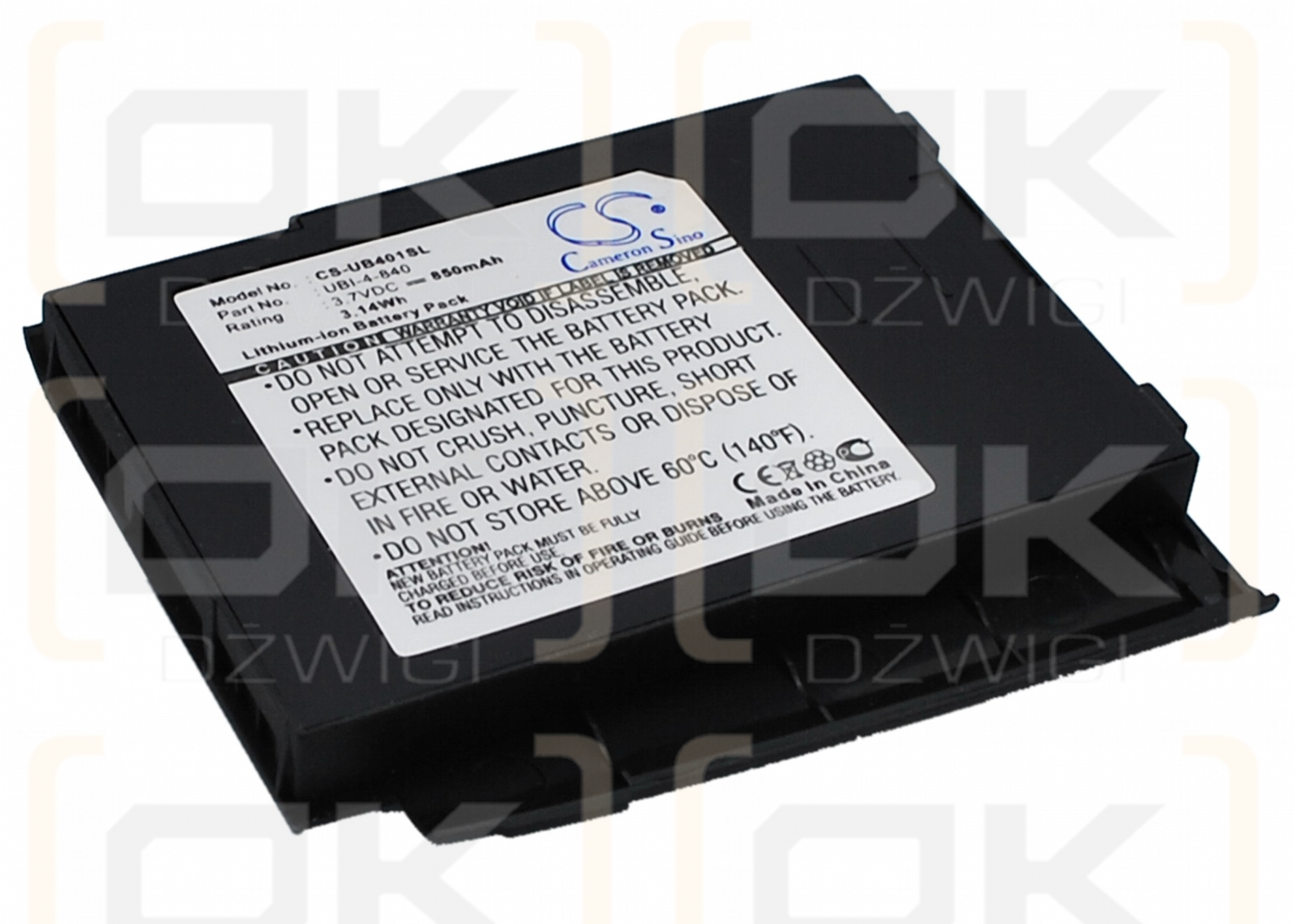Gigabyte gSmart / UBI-4-840 850 mAh Li-ion 3,7 V (Cameron Sino)
