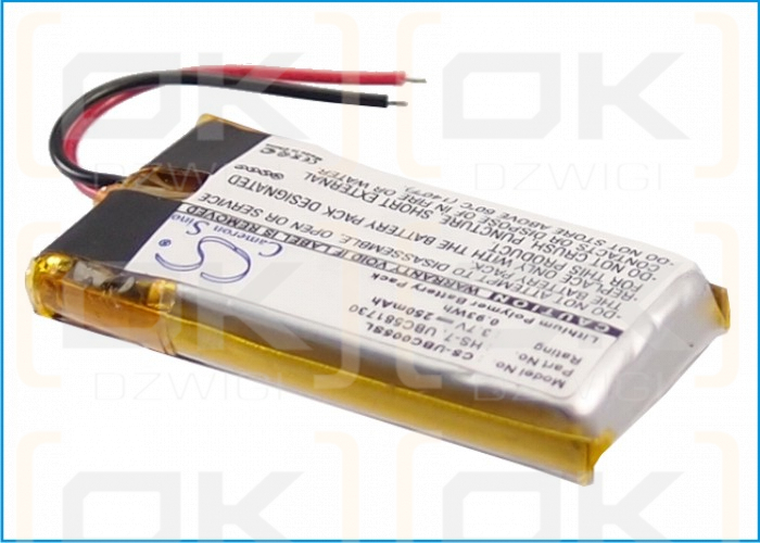 Ultralife UBC581730 / HS-7 250 mAh Li-Polymer 3,7 V (Cameron Sino)