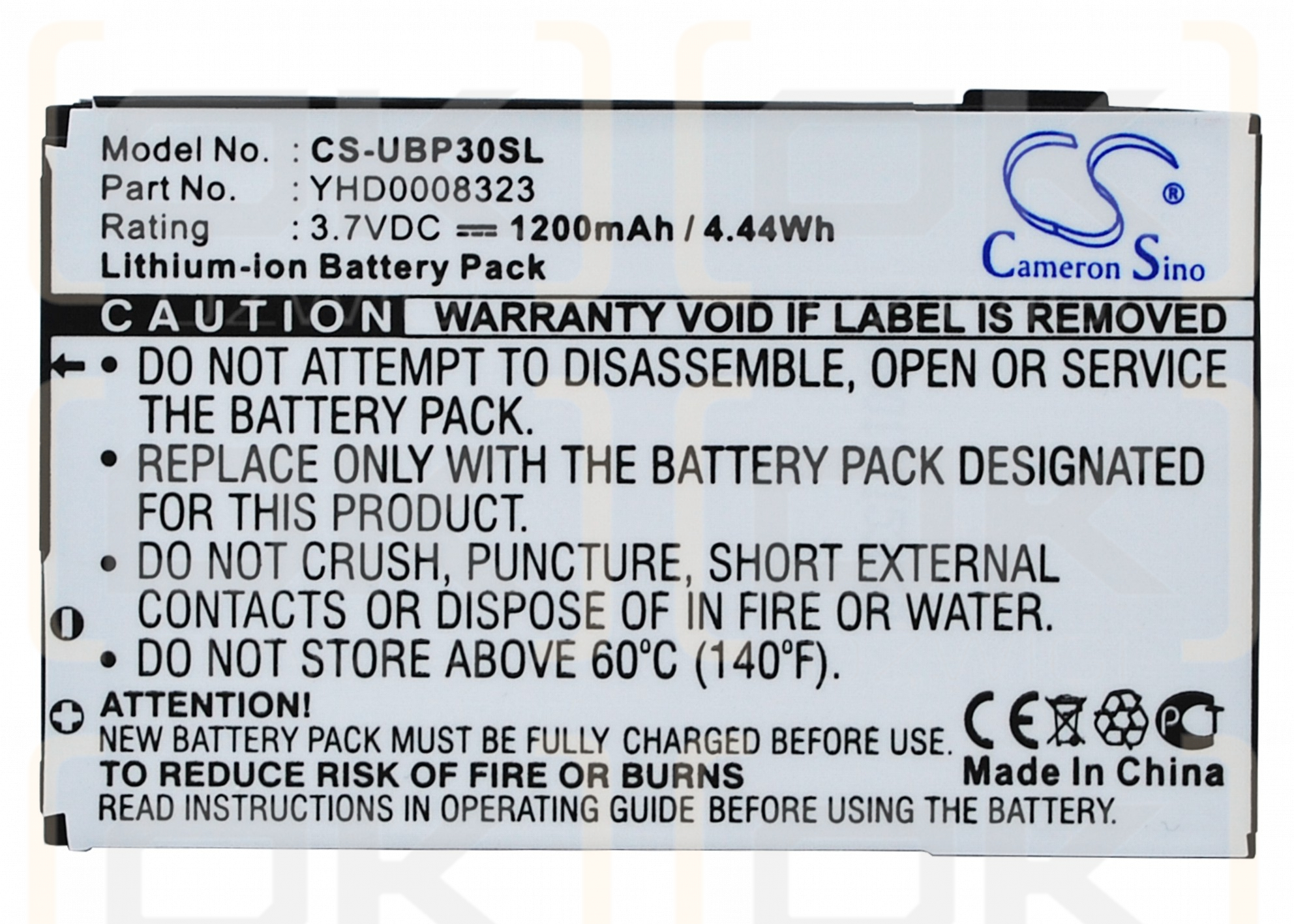 i-mate / YHD0008323 1200 mAh Li-Ion 3,7 V (Cameron Sino)