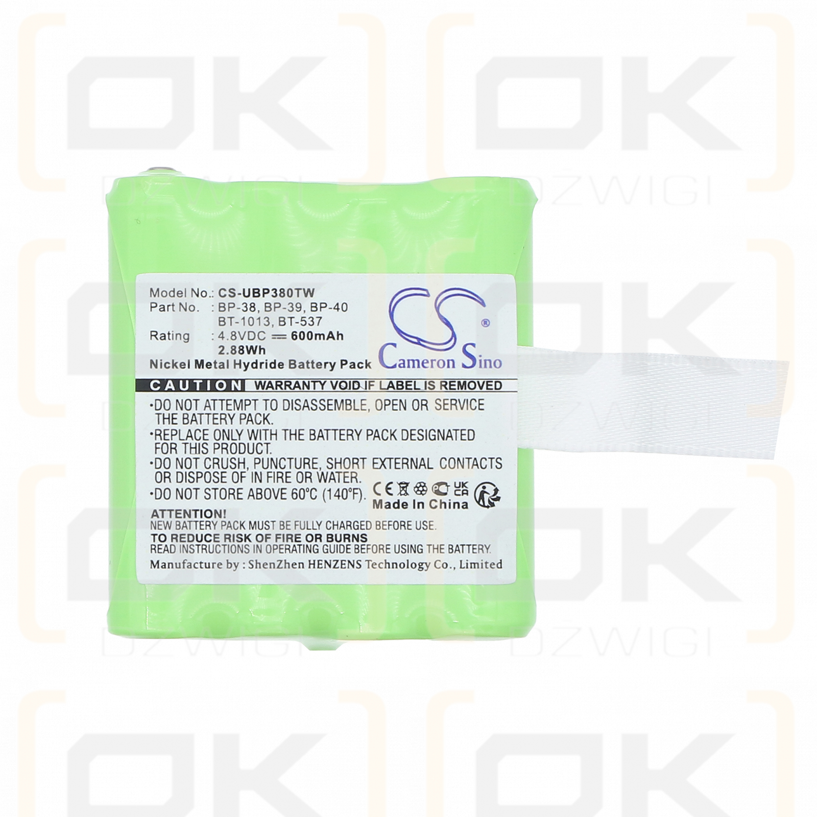 Radio Shack / 21-1926, 600 мАч, Ni-MH, 4,8 В (Камерон Сино)