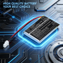 Batería de repuesto para Uniden UBWC21 / YK843553, 1250 mAh, polímero de litio, 3,7 V (Cameron Sino)