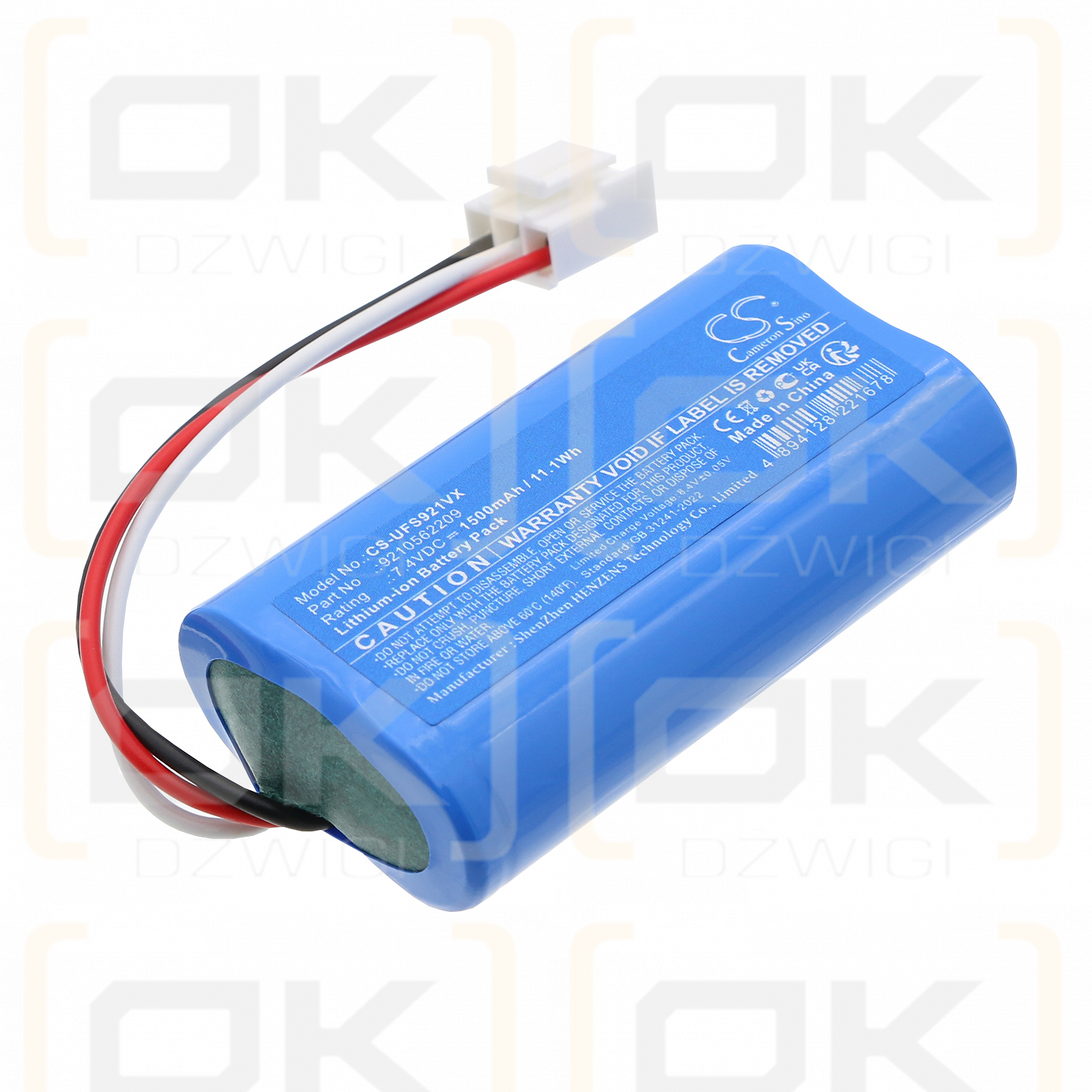 Ufesa Exprimidor USB Squeeze & Go / 9210562209 1500mAh Li-ion 7.4V (Cameron Sino)