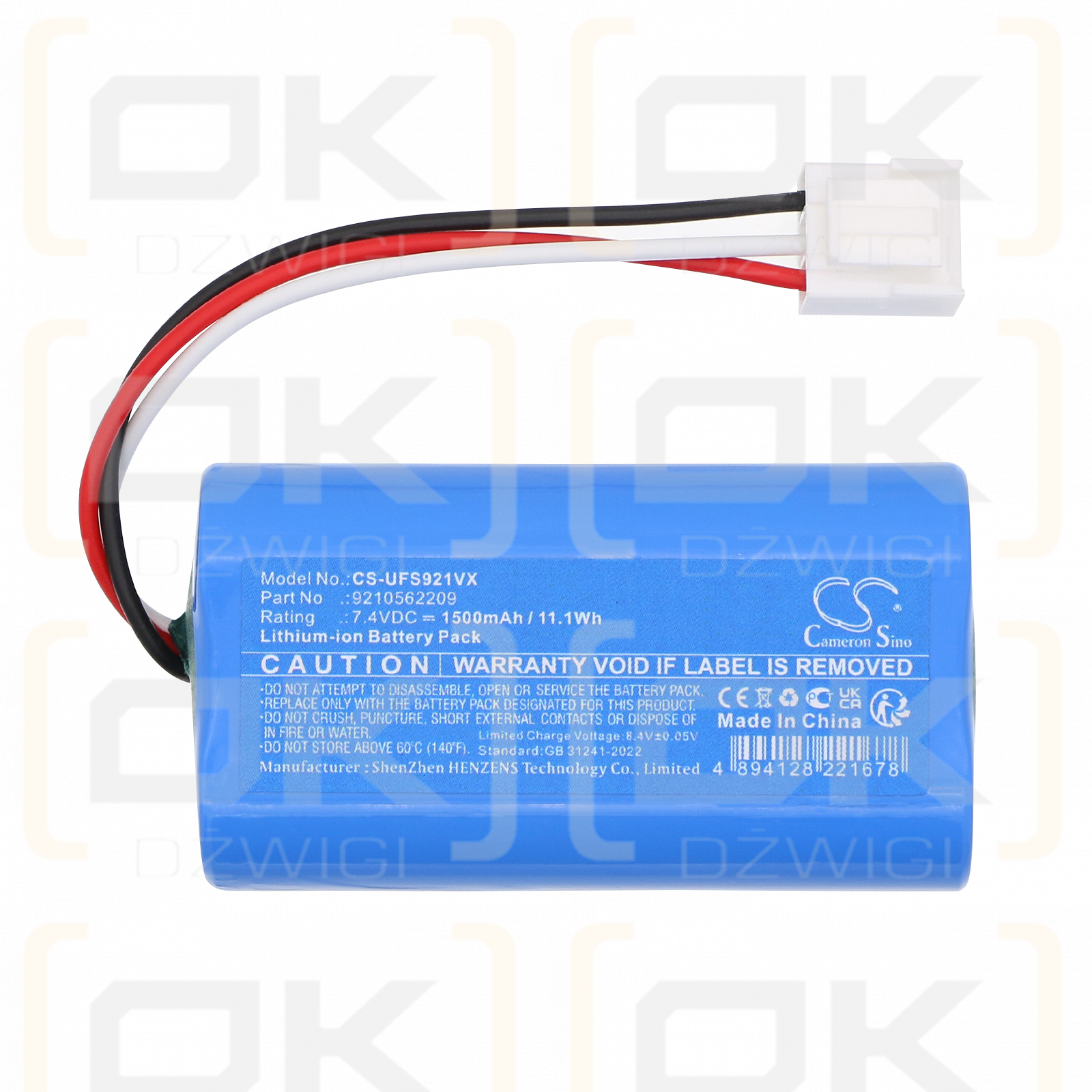 Ufesa Exprimidor USB Squeeze & Go / 9210562209 1500mAh Li-ion 7.4V (Cameron Sino)