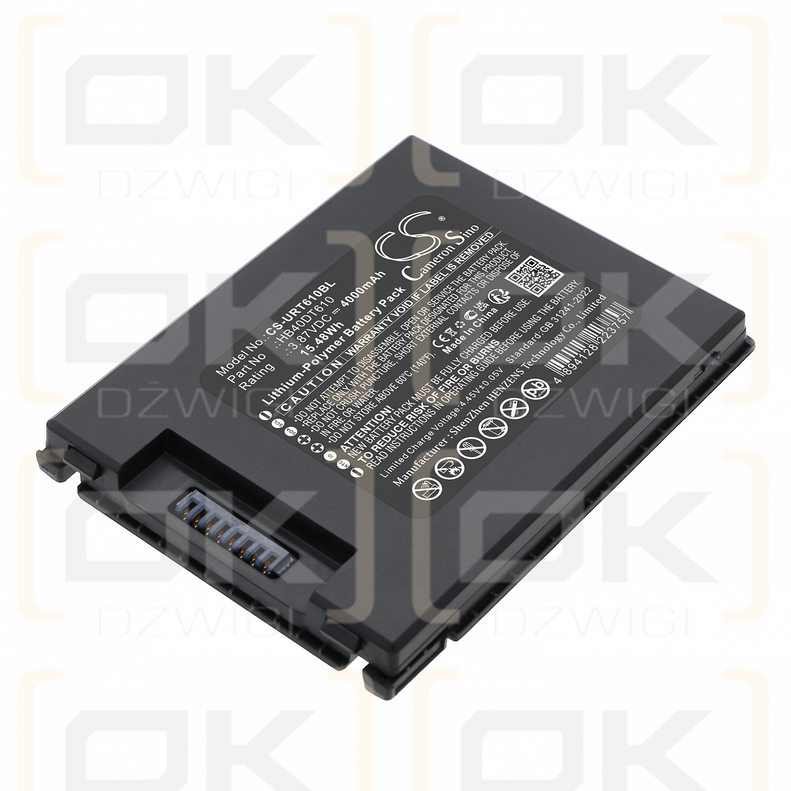 Urovo DT610 RFID-Mobilcomputer / HB40DT610 4000 mAh Li-Polymer 3,87 V (Cameron Sino)