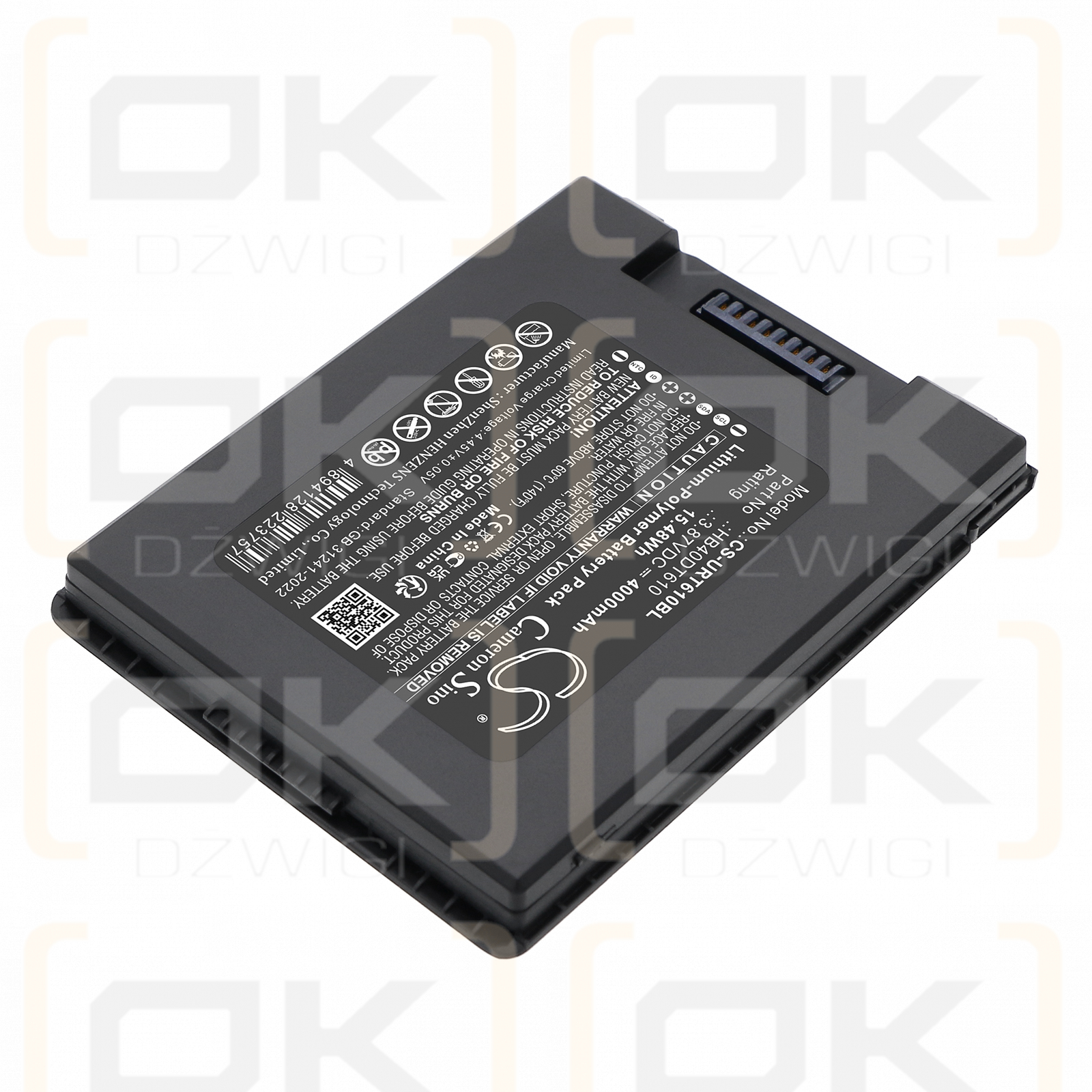 Urovo DT610 RFID-Mobilcomputer / HB40DT610 4000 mAh Li-Polymer 3,87 V (Cameron Sino)