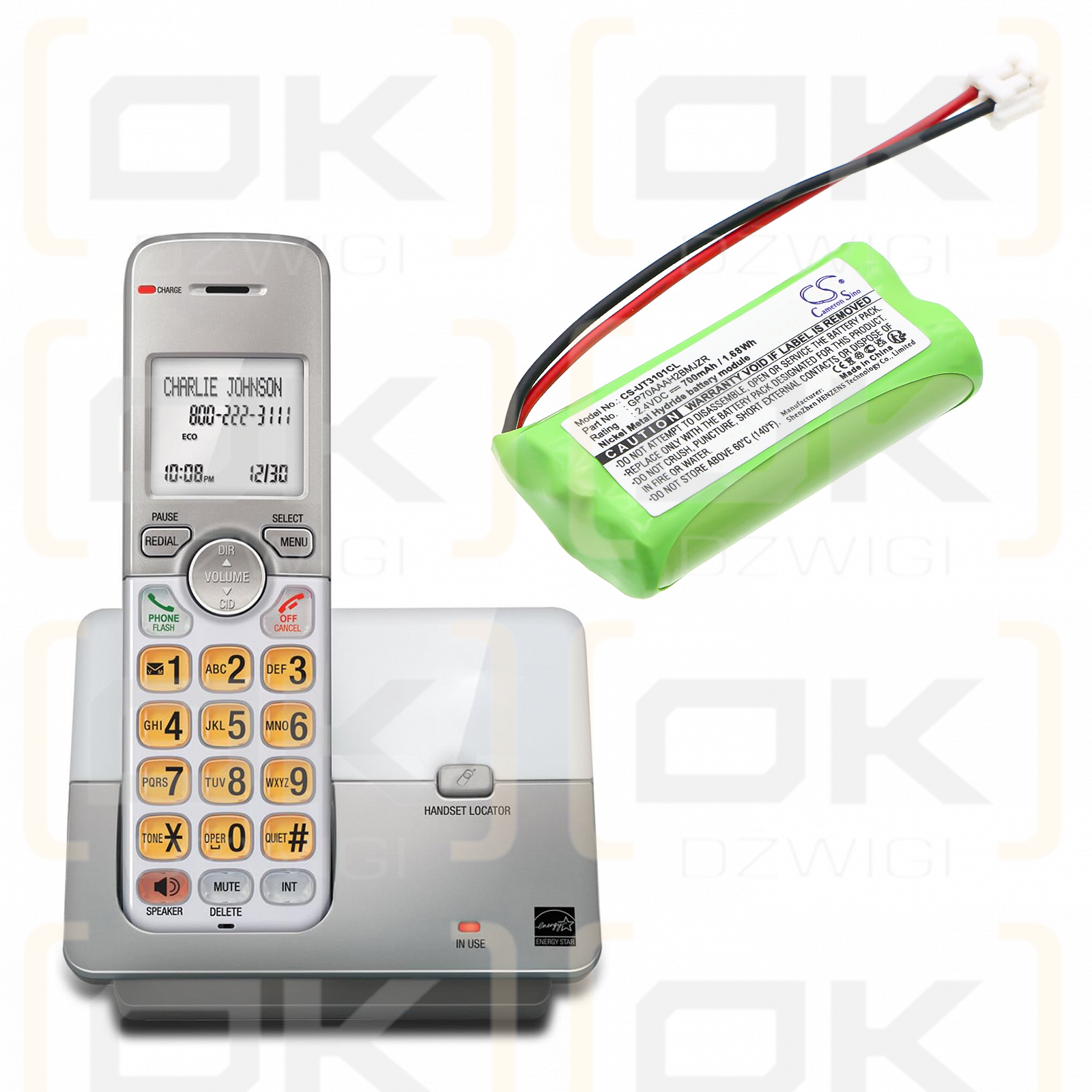 DeTeWe BeeTel 900C / BT-800 700mAh Ni-MH 2.4V (Cameron Sino)