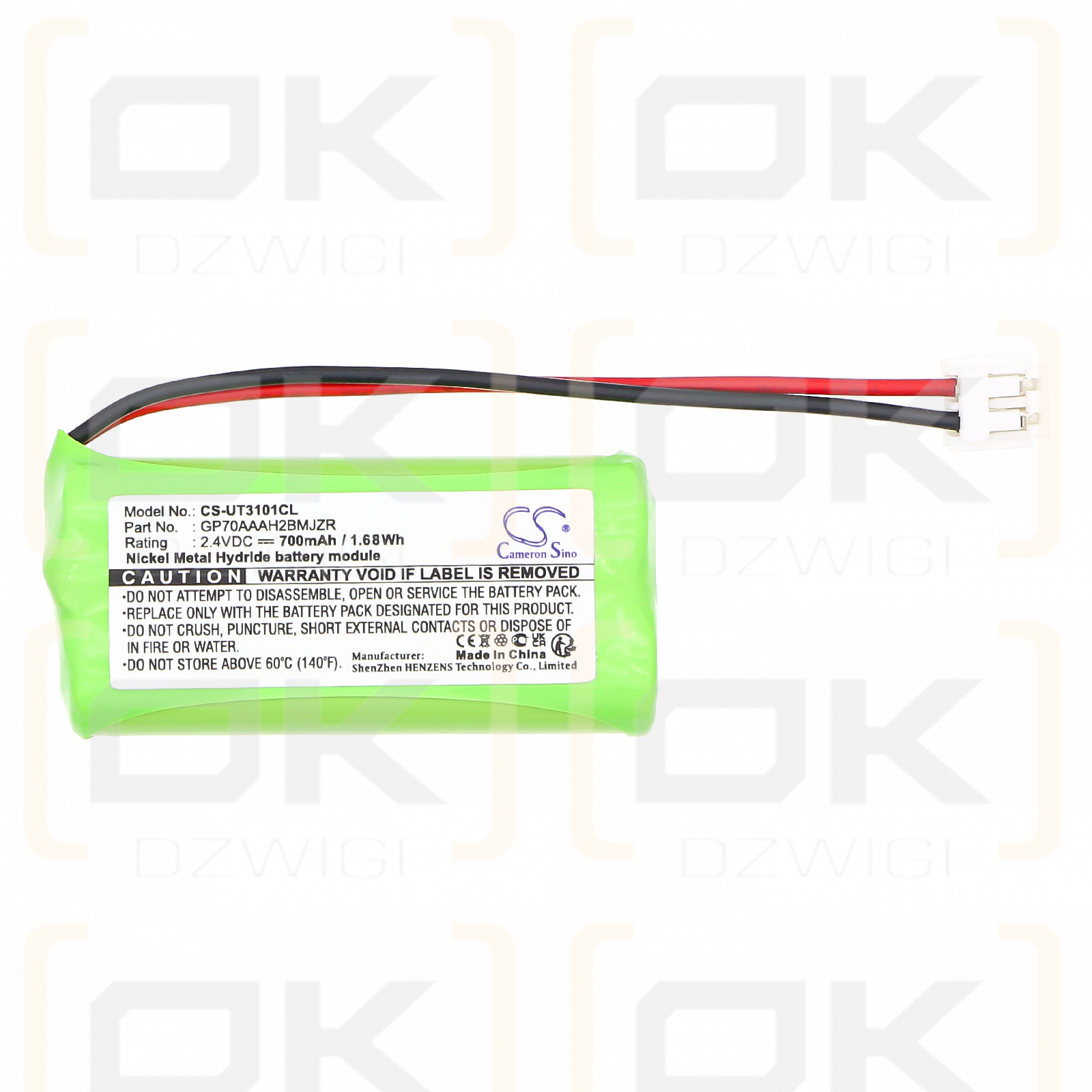 DeTeWe BeeTel 900C / BT-800 700mAh Ni-MH 2.4V (Cameron Sino)
