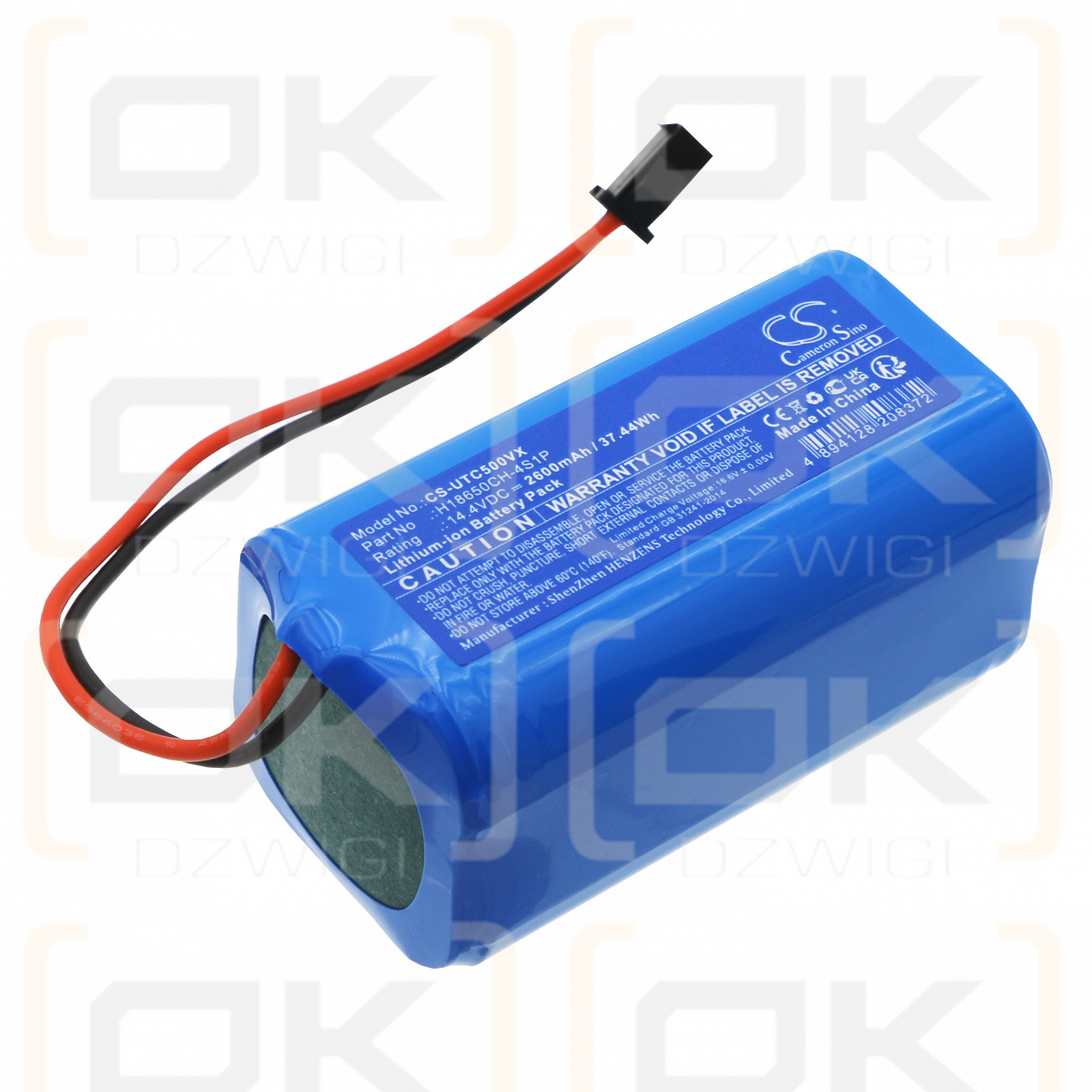 Ultenic TS1 / H18650CH-4S1P 2600 mAh Li-Ion 14,4 V (Cameron Sino)