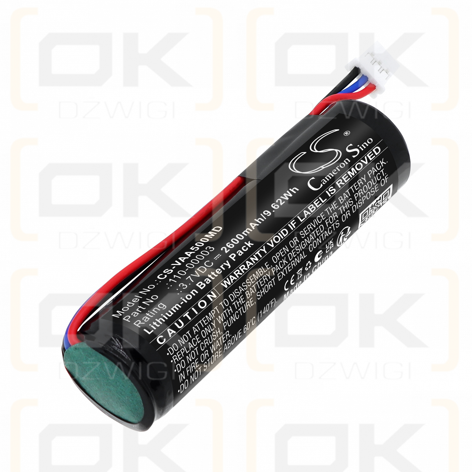 Ersatzakku für Venen Accuvein AV500 Illuminator / 110-00003 2600 mAh Li-Ion 3,7 V (Cameron Sino)