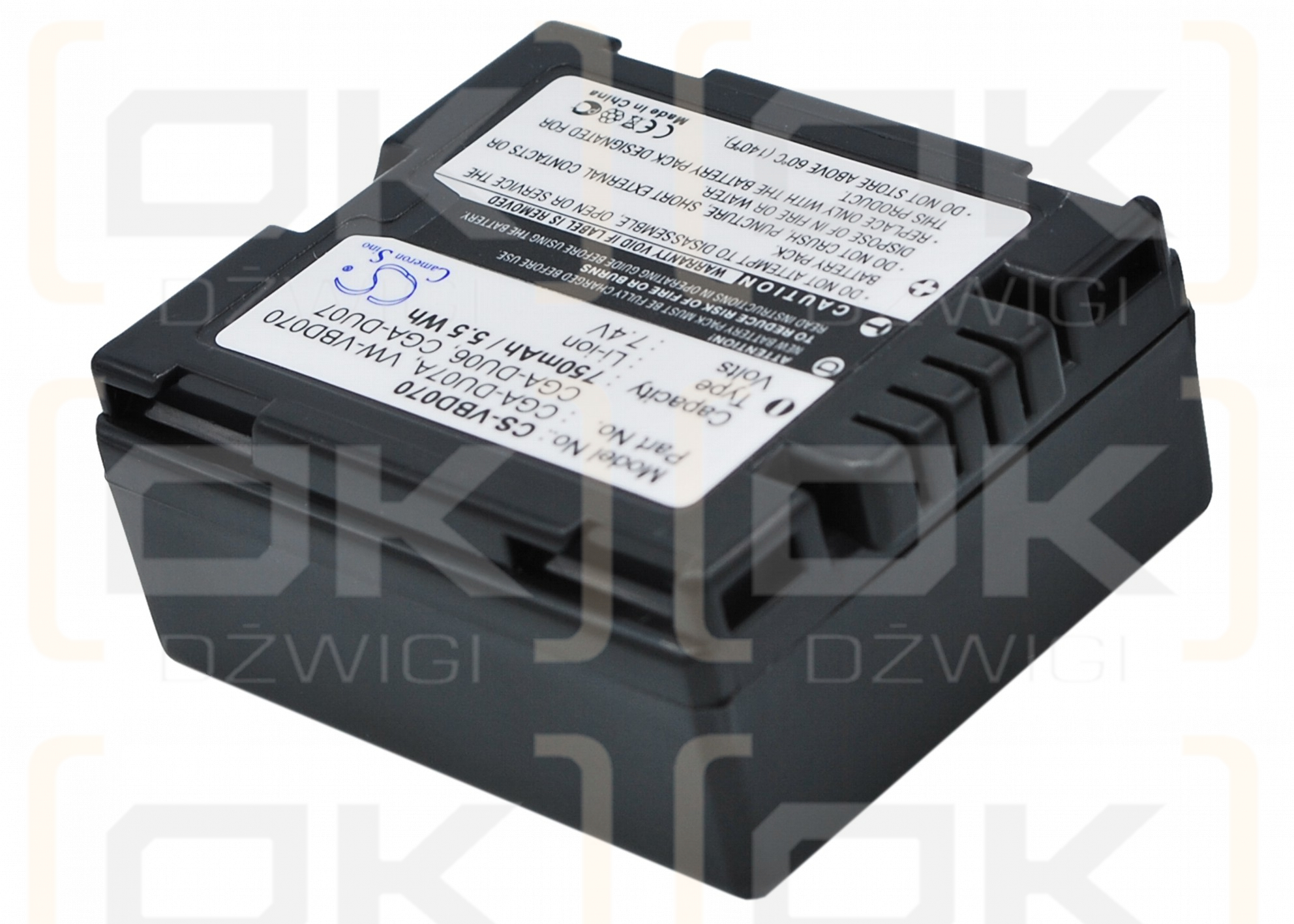 Panasonic NV-GS250EG-S / CGA-DU06 750mAh Li-ion 7.4V (Cameron Sino)